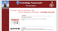 Desktop Screenshot of feuerwehr-roemerstein.de